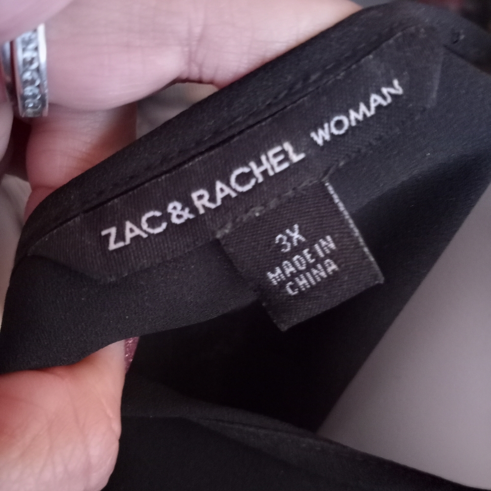 Zac & RACHAEL PLUS 3X ZIPPER TOP - Picture 2 of 5